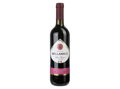 Raudonasis pusiau saldus vynas BELLAMICO ROSSO