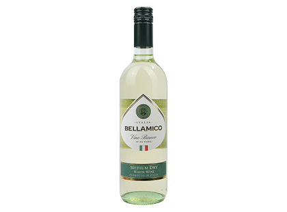 Baltasis pusiau sausas vynas BELLAMICO BIANCO